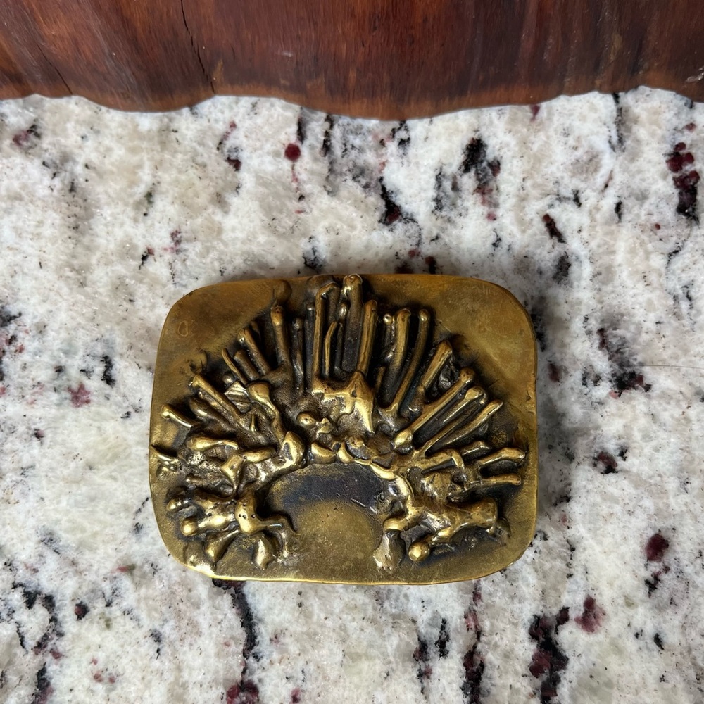 Early Yurman Putnam Art Works Bronze Belt Buckle - Picture 3 of 11